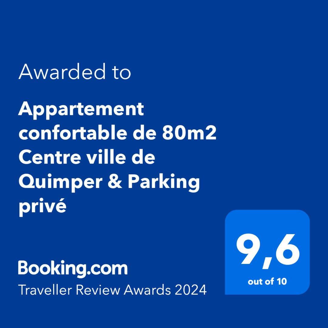 Appartement Confortable De 80M2 Centre Ville De Quimper & Parking Prive Exterior photo